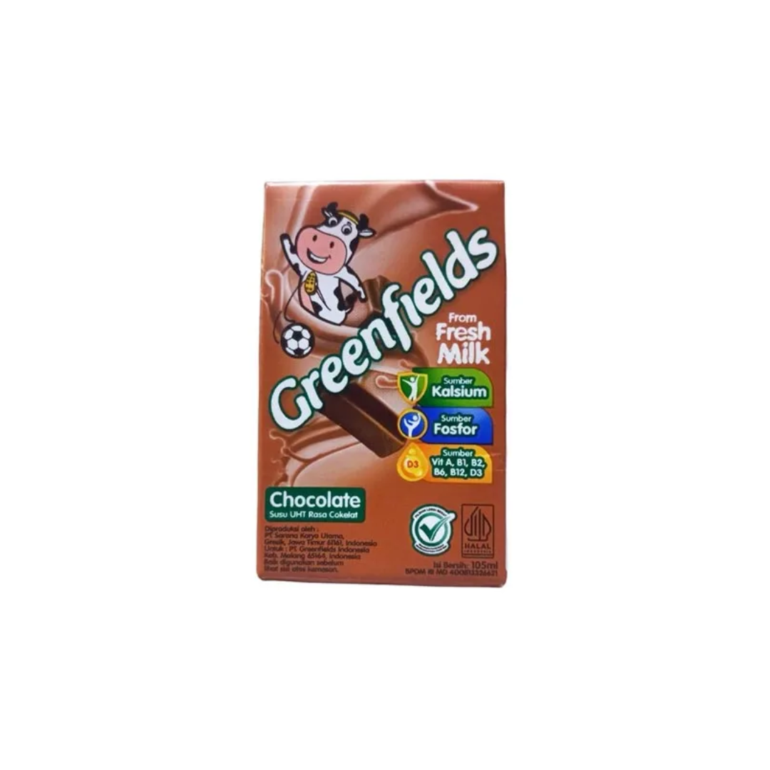 Greenfield UHT Chocolate 105 Ml (40/Carton) – Tasty Snack Indonesia