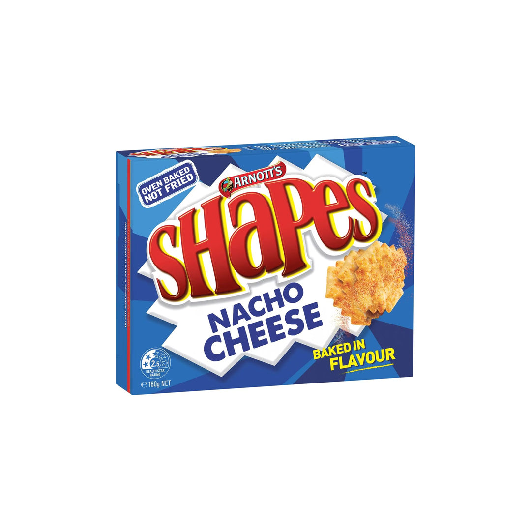 Arnott's Shapes Nacho Cheese 160 Gr (24 Carton) – Tasty Snack Indonesia