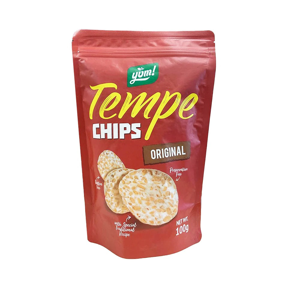 YUM Tempe Chips (100g) Tasty Snack Indonesia