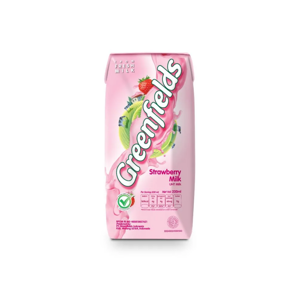 Greenfield - UHT Strawberry 200Ml (32/Carton)