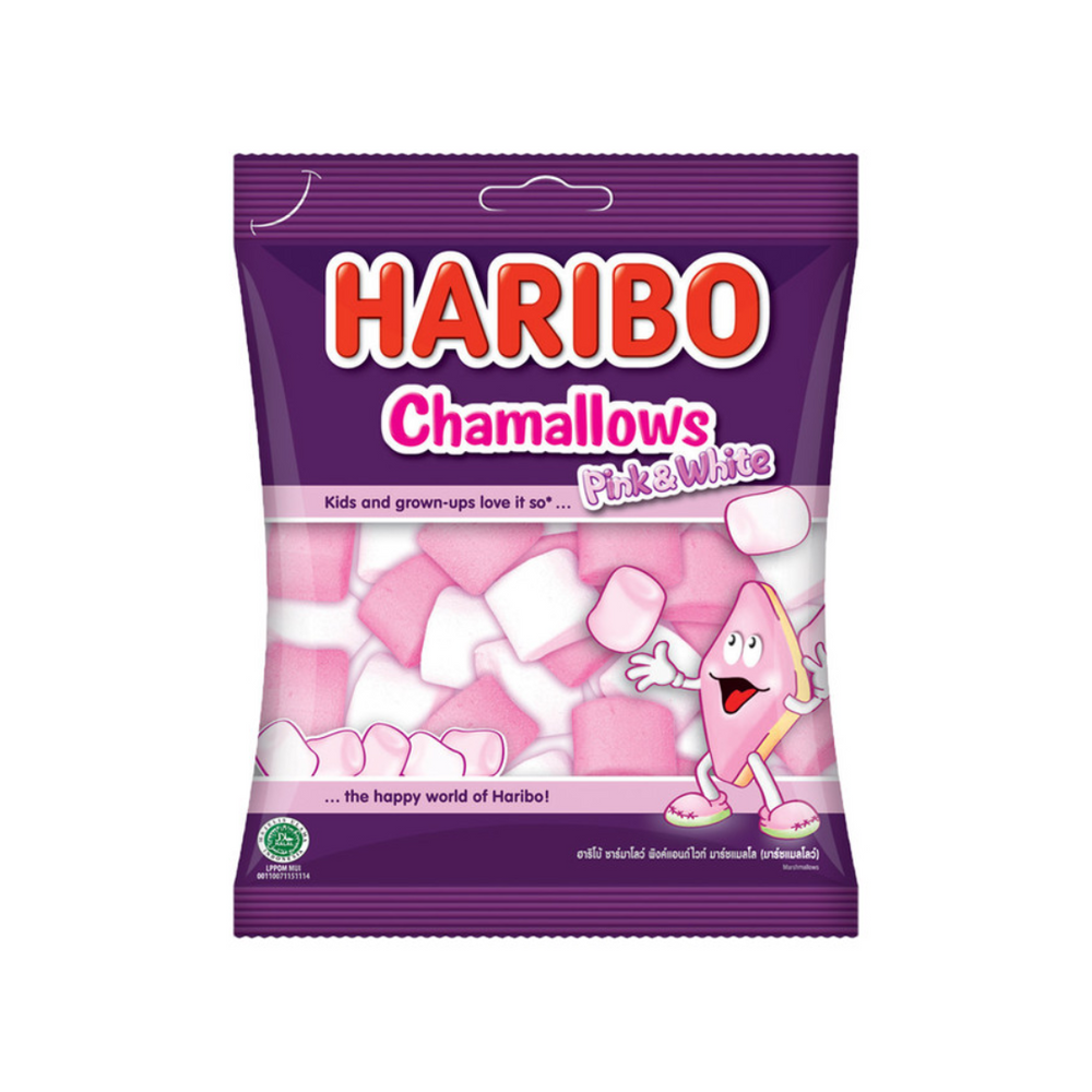 Haribo - Chamallows Pink & White 70Gr (24/Carton)
