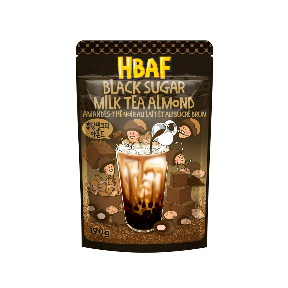 HBAF - Black Sugar Milk Tea Almond 190Gr (20/Carton)