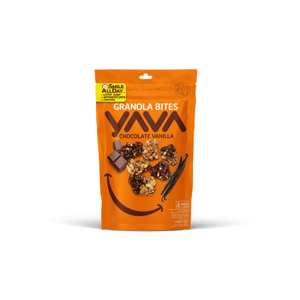 Yava - Granola Bites Chocolate Vanila 125Gr (10Carton)