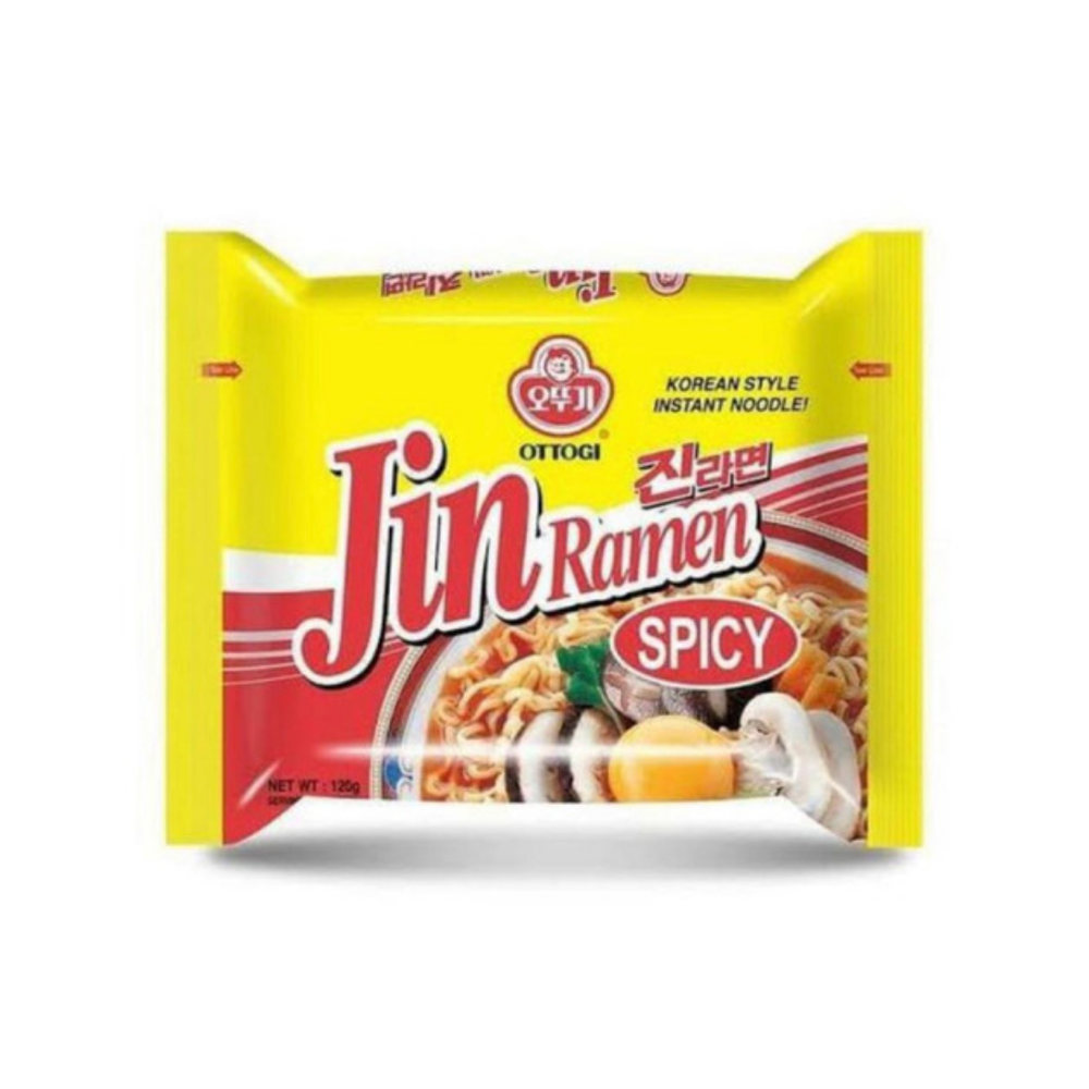 Ottogi - Jin Ramen Spicy 120Gr (32/Carton)