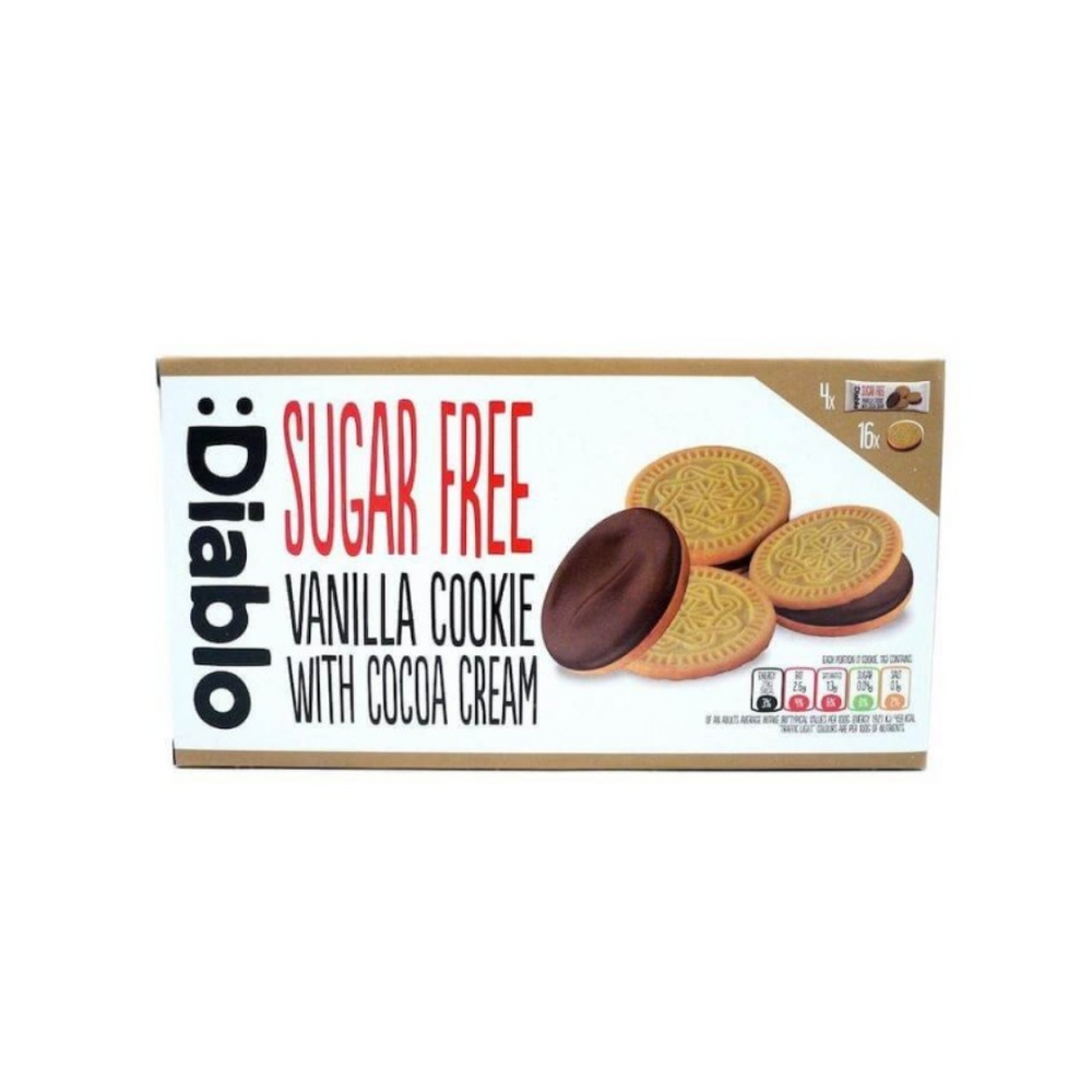 Diablo - Cookies Vanilla With Cocoa Cream 176Gr (12/Carton)