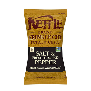 Kettle Chips - Krinkle Cut Salt & Pepper 141Gr (15/Carton)