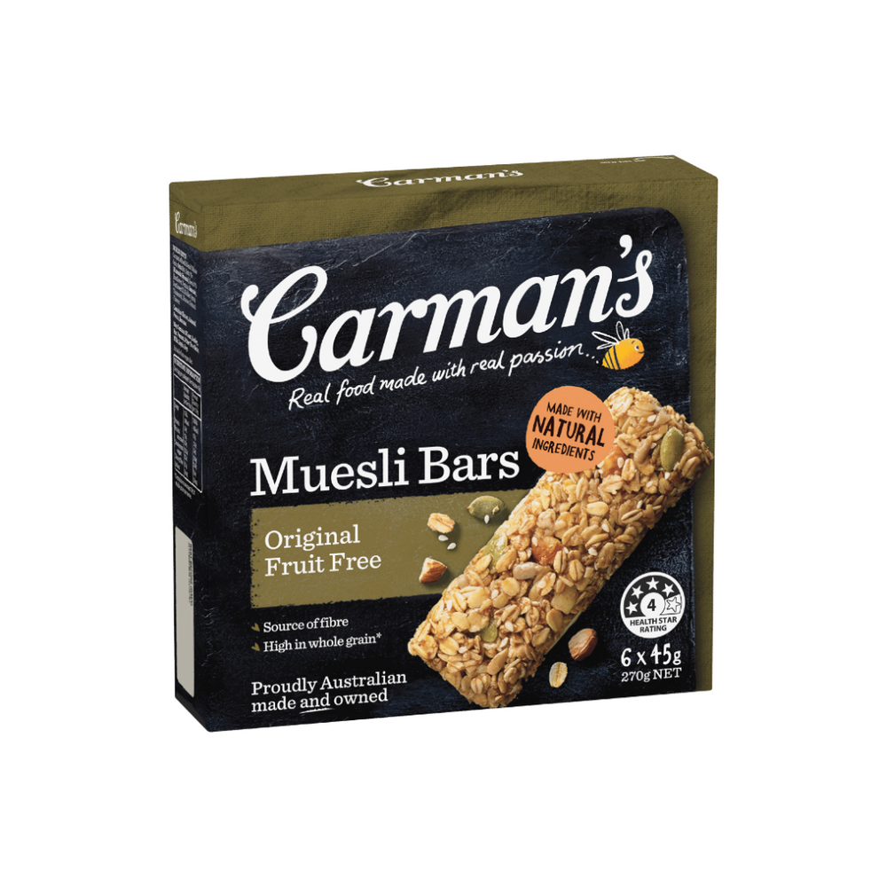 Carmans - Original Muesli Bars 270Gr (6/Carton)