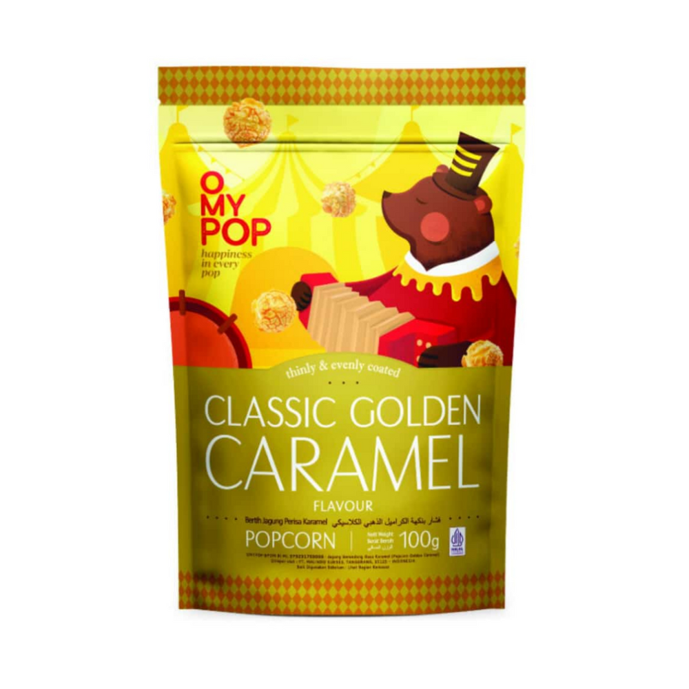 Omypop - Popcorn Golden Caramel 100Gr (24/Carton)