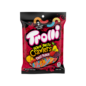 Trolli - Sour Brite Crawlers Fruit Punch 5Oz (12/Carton)