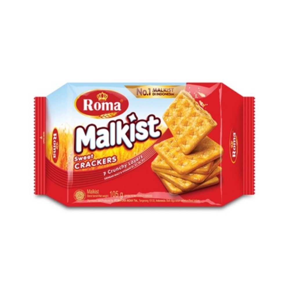 Roma - Crackers Malkist Sweet 105Gr (30/Carton) – Tasty Snack Indonesia