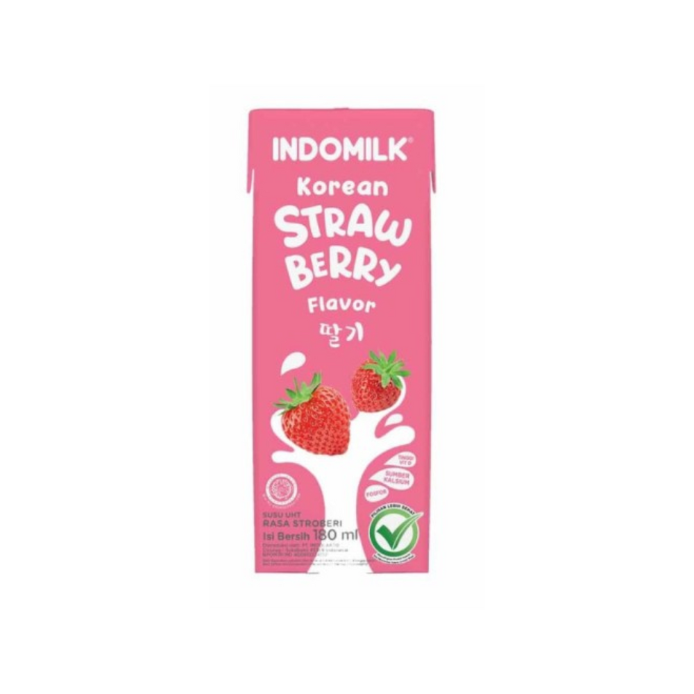 Uht Indomilk Korean Straw 180Ml (30/Carton)