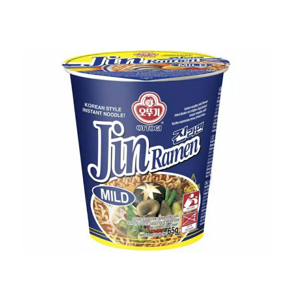 Ottogi - Jin Ramen Mild Bowl 65Gr (6/Carton)