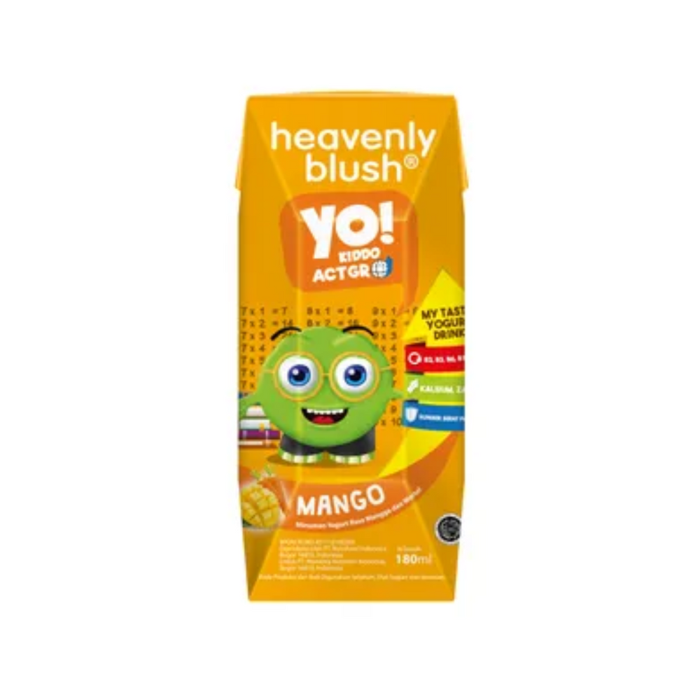 Heavenly Blush - Yo Kiddo ActiGro Mango Carrot 180Ml (24/Carton)