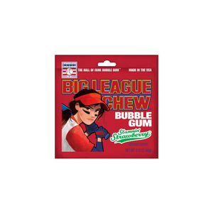 Big League - Chew Gum Strawberry 2.12Oz (12/Carton)