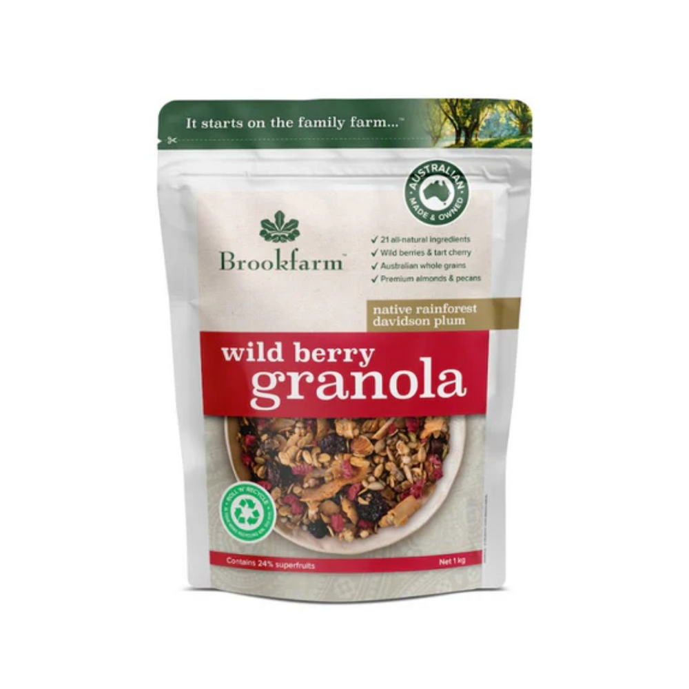 Brookfarm - Wild Berry Granola 300Gr (6/Carton)