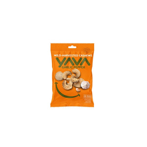 Yava - Wild-Harvested Cashews Garlic Pepper 35Gr (10/Carton)