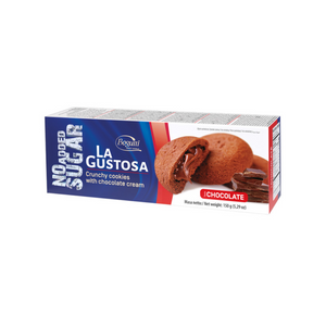 Bogutti - La Gustosa No Added Sugar Crunchy Cookies With Chocolate Cream 150Gr (12/Carton)