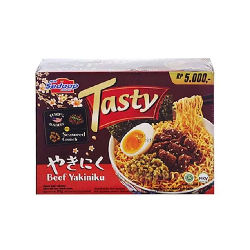 Mie Sedaap Tasty - Beef Yakiniku 115Gr (12/Carton)