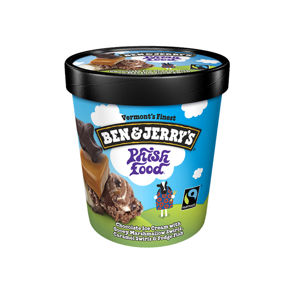 Ben & Jerry - Phish Food 1 Pint / 473Ml (8/Carton)