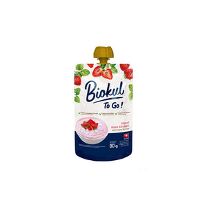 Biokul - Yogurt To Go Strawberry 80Gr (12/Carton)