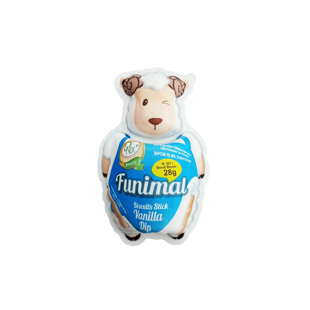 Funimal Domba - Vanilla 28Gr (30/Carton) – Tasty Snack Indonesia