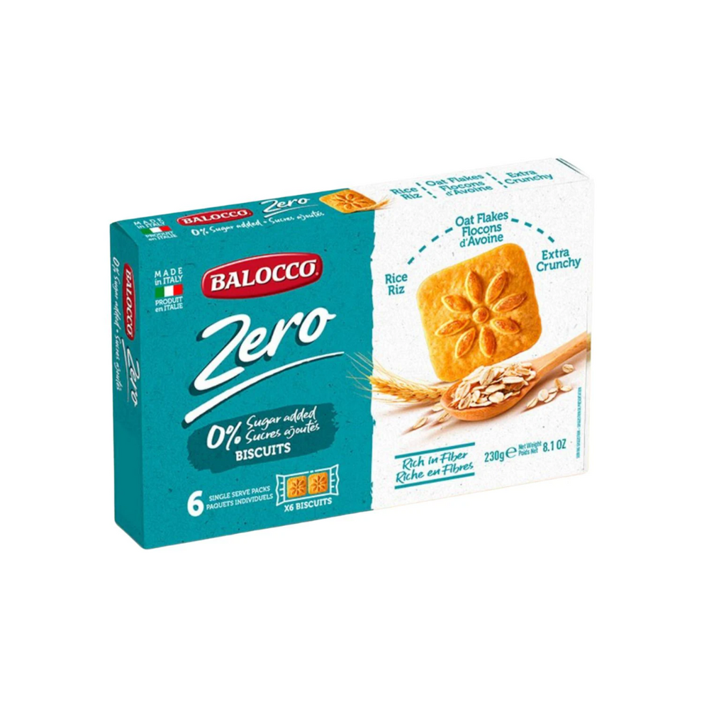 Balocco - Zero Oat Flakes & Rice Biscuits 230Gr (12/Carton)