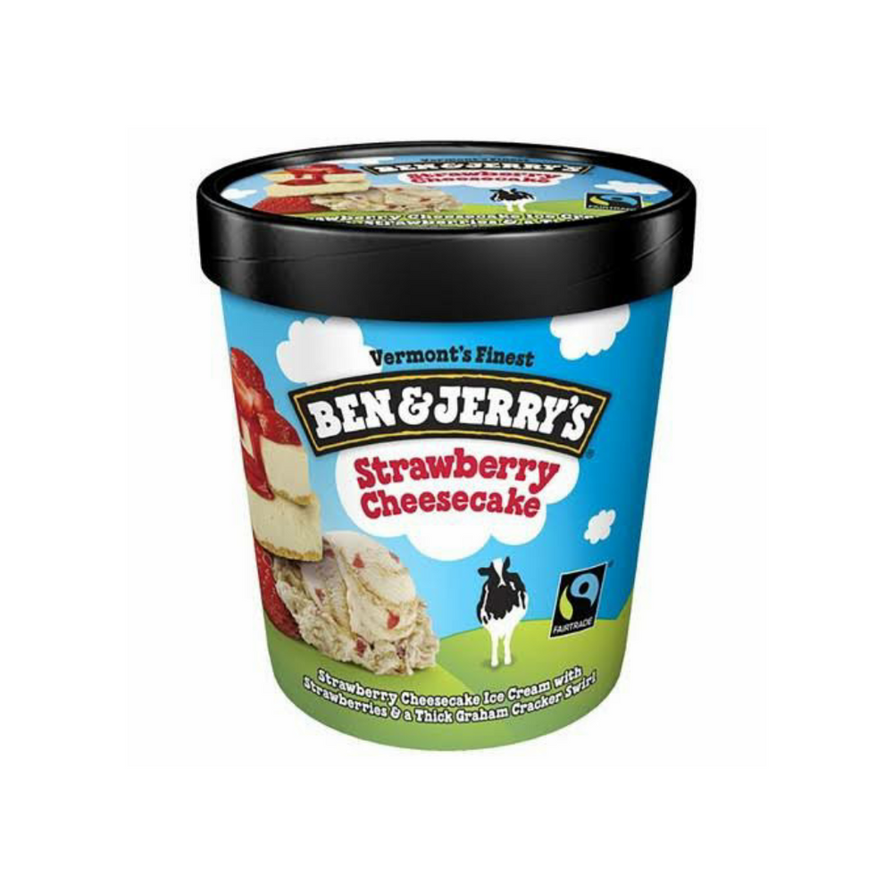 Ben & Jerry - Strawberry Cheesecake 1 Pint / 473Ml (8/Carton)