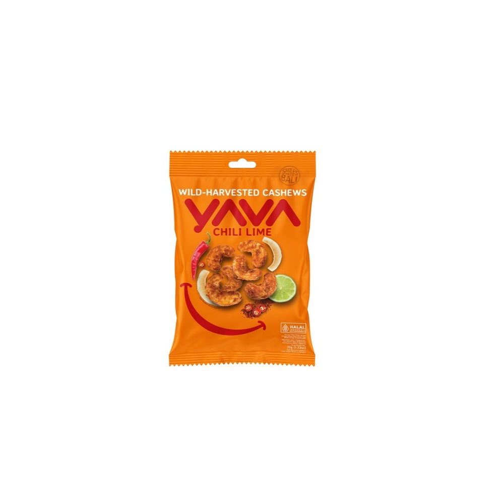 Yava - Wild-Harvested Cashews Chili Lime 35Gr (10/Carton)