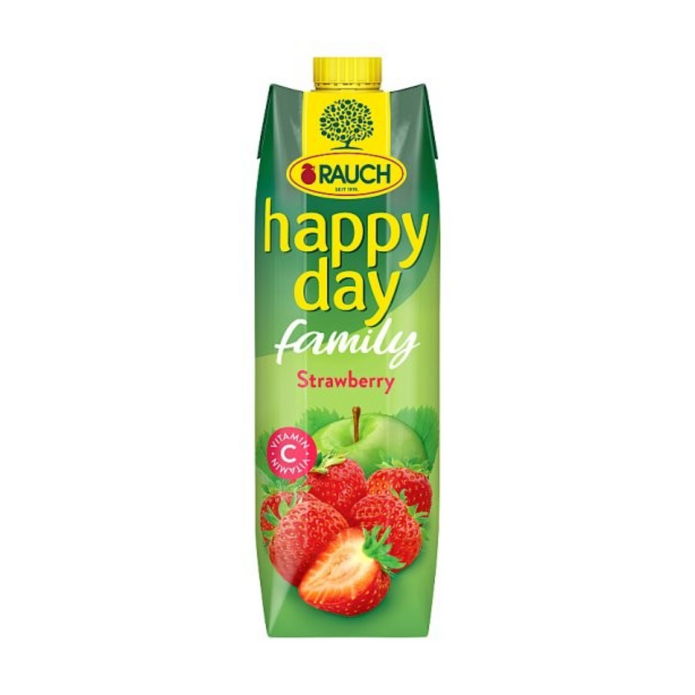 Happy Day - Fruit Juice Strawberry 1000Ml (12/Carton)