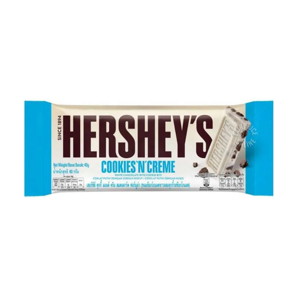 Hershey's - Bar Cookies n Crème 40Gr (24/Box)