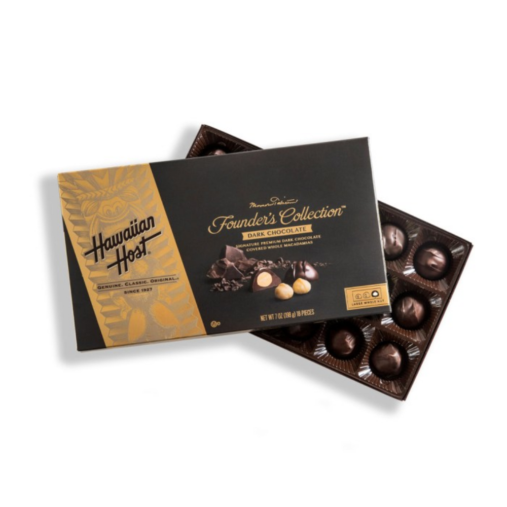 Hawaiian - Host Founder's Collection Dark Chocolate 3.5Oz (24/Carton)