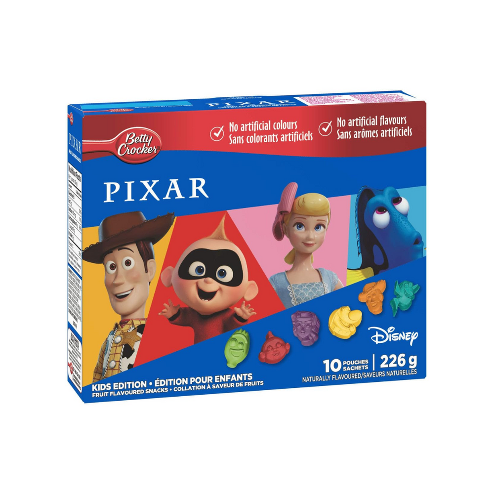 Betty Crockers - Pixar Fruit Snacks 8Oz (8/Carton)