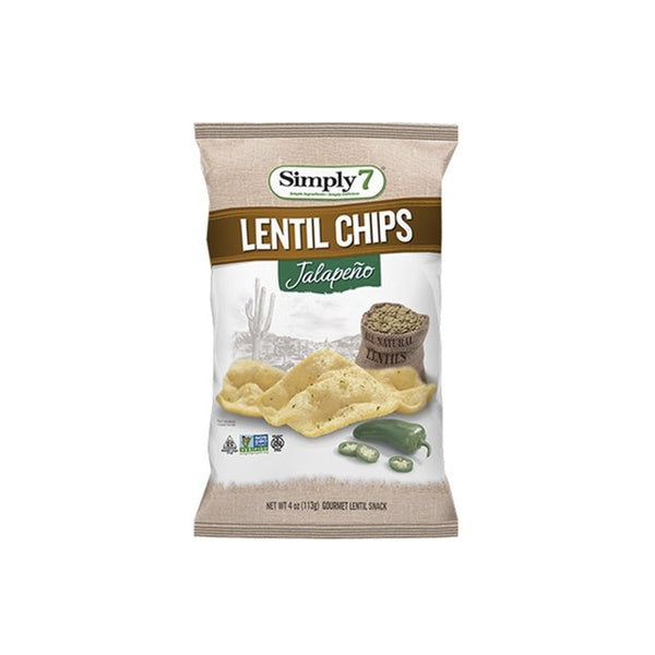 Simply 7 Chips Lentil Jalapeno 3.65 Oz (12/Carton)