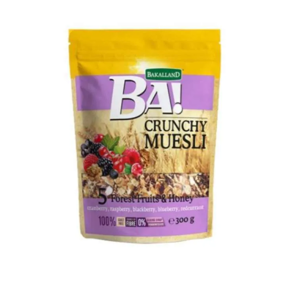 Ba! - Crunch Muesli 5 Forest Fruit 300Gr (16/Carton)