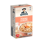 Quaker Instant - Oatmeal Peaches & Cream 10.5Oz (12/Carton)