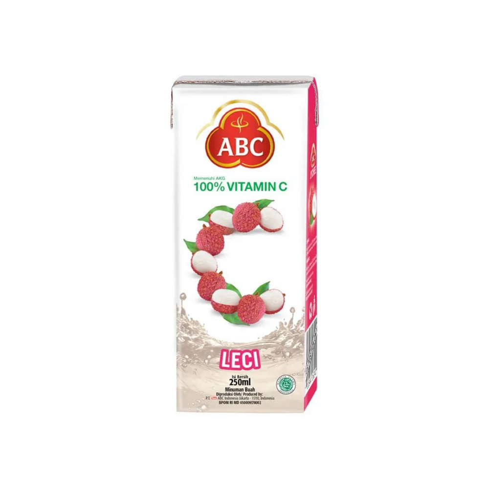 Abc Juice (New) Lychee Tpk 250Ml (24/Carton)