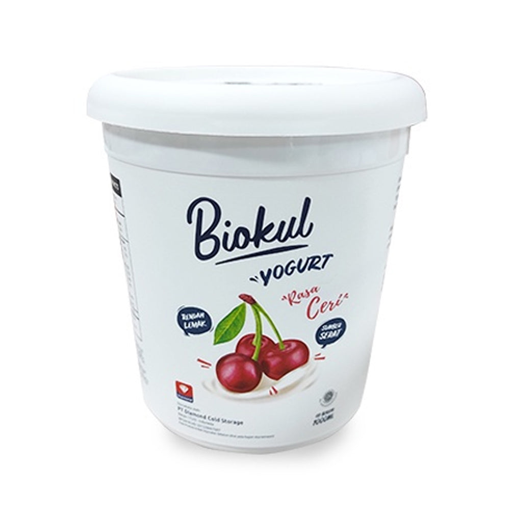 Biokul - Stirred Yogurt Cherry 1000Ml (4/Carton)