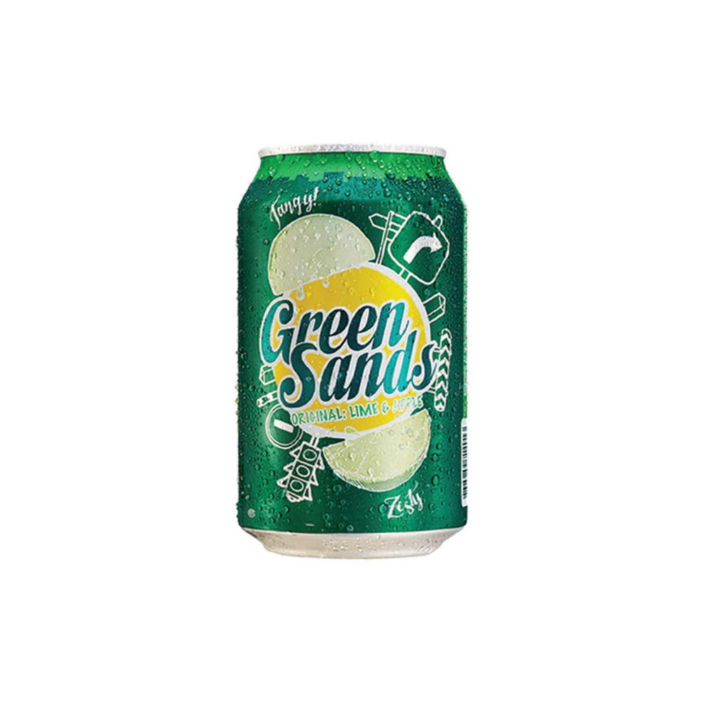 
            
                Load image into Gallery viewer, Green Sands Original Lime &amp;amp; Apple Klg 330Ml (24/Carton)
            
        