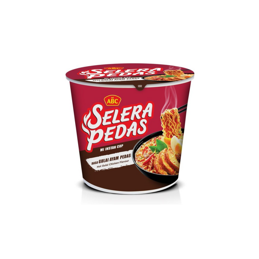 ABC - Mie Selera Pedas Gulai Ayam Pedas Cup 60Gr (12/Carton)