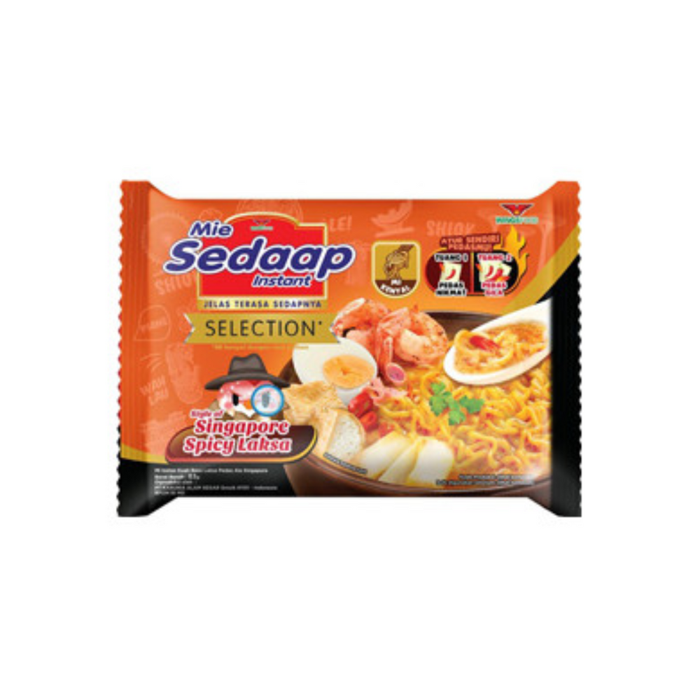 Mie Sedaap - Singapore Spicy Laksa 83Gr (40/Carton)