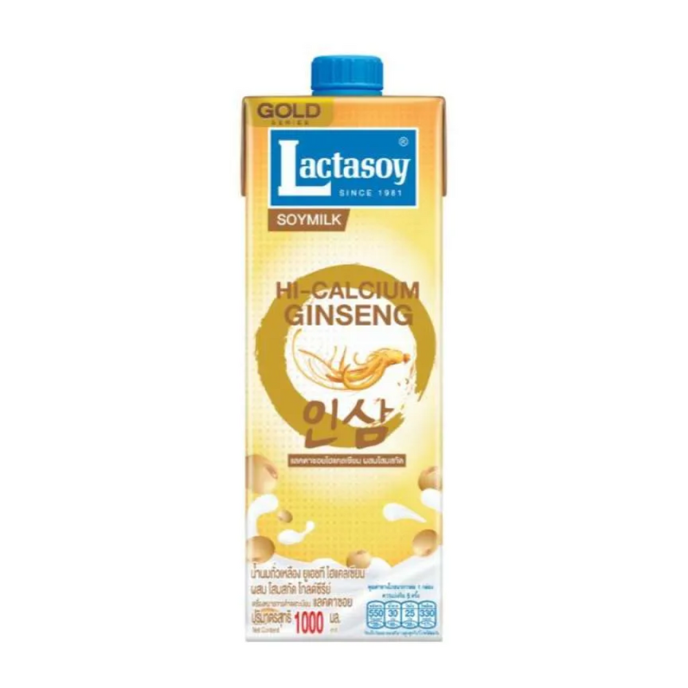 Lactasoy Gold - Hi-Calcium Ginseng Soymilk 1000Ml (12/Carton)