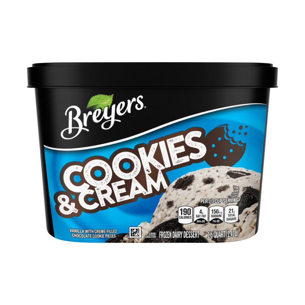 Breyers - Cookies and Cream 1.5 Quart / 1.41L (6/Carton)