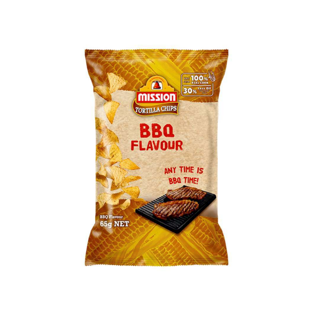 Mission - Bbq Chips 65Gr (30/Carton)