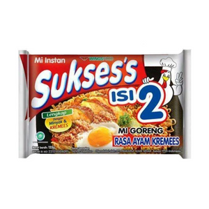 Sukses's - Mie Goreng Isi 2 Ayam Kremes 133Gr (24/Carton)