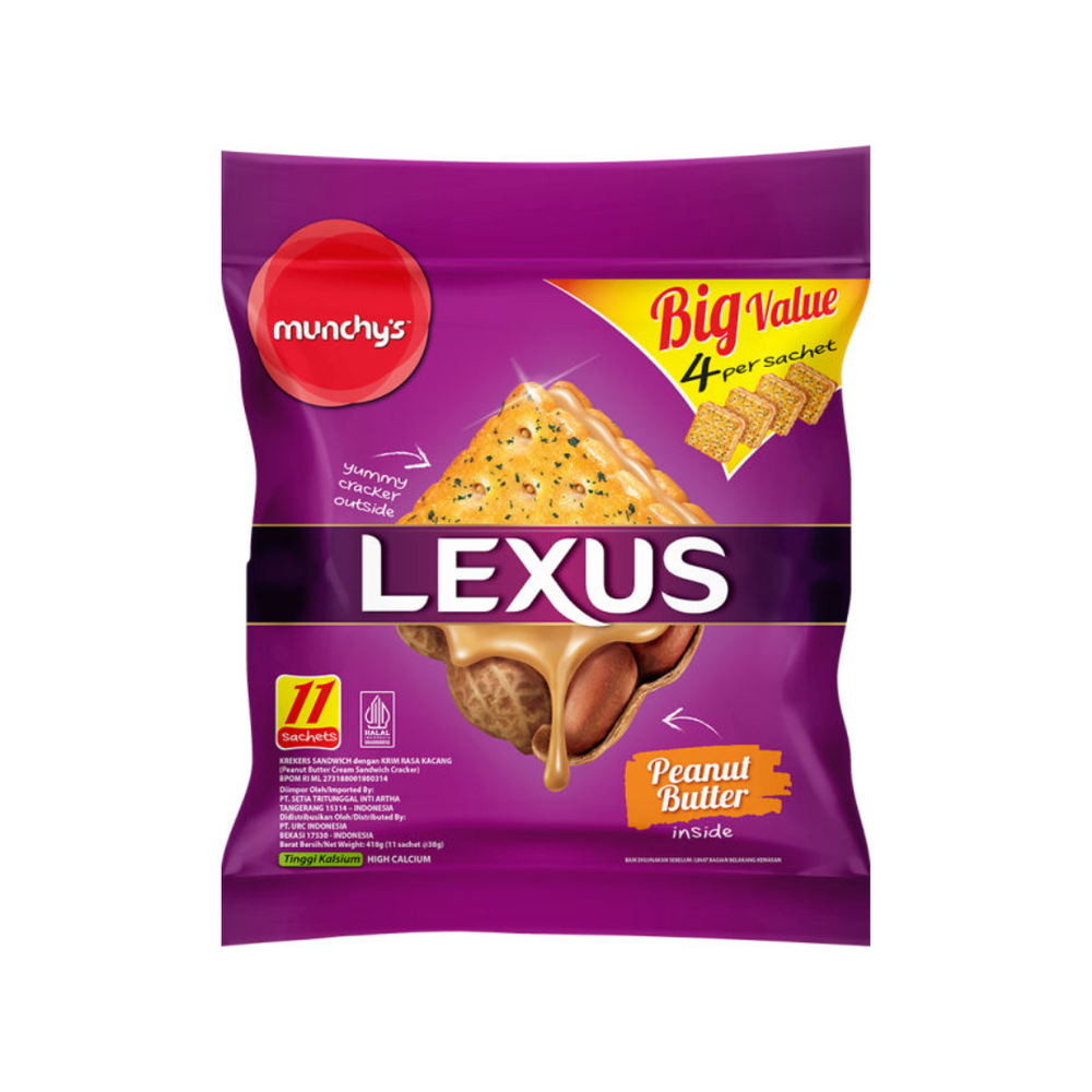 Lexus - Peanut Family Pack 418Gr (12/Carton) – Tasty Snack Indonesia
