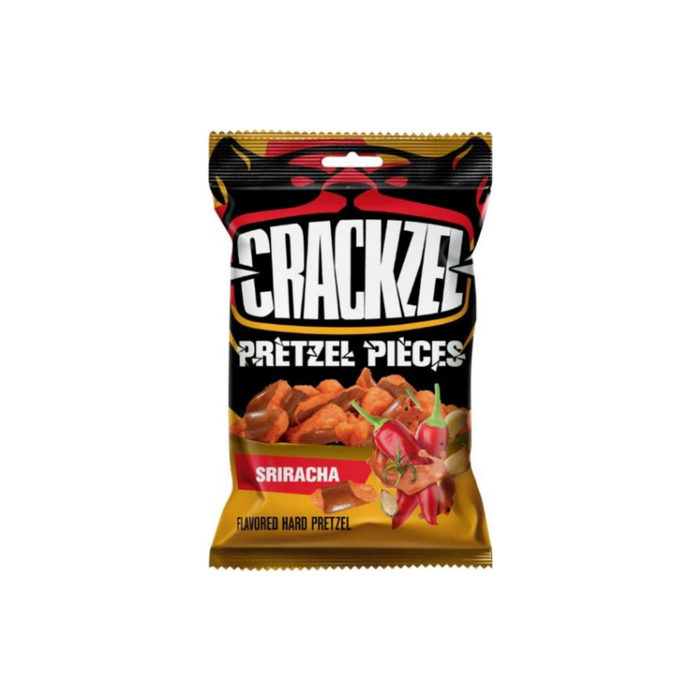 Crackzel - Pretzel Pieces Sriracha 85Gr (24/carton)