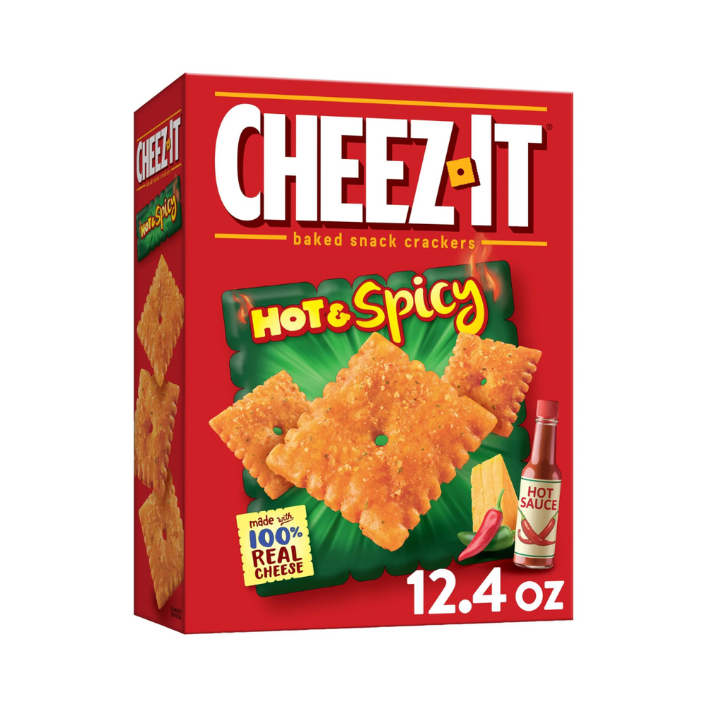 Cheez It - Hot & Spicy Baked Cheese Crackers 12.4Oz (12/Carton)