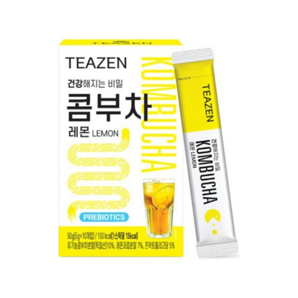 Teazen - Kombucha Lemon 5Gr X 10 Stix (12/Carton)