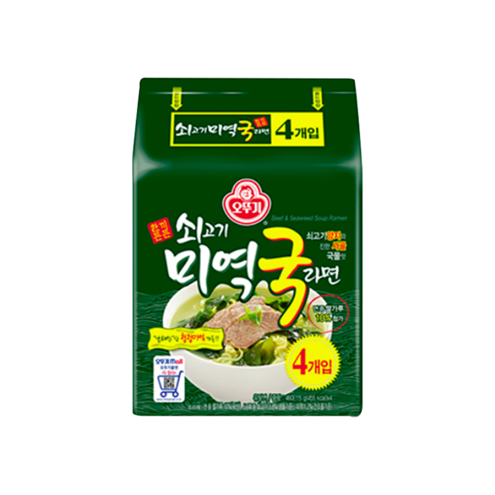 Ottogi - Beef Seaweed Soup Ramen 575Gr (8/Carton)