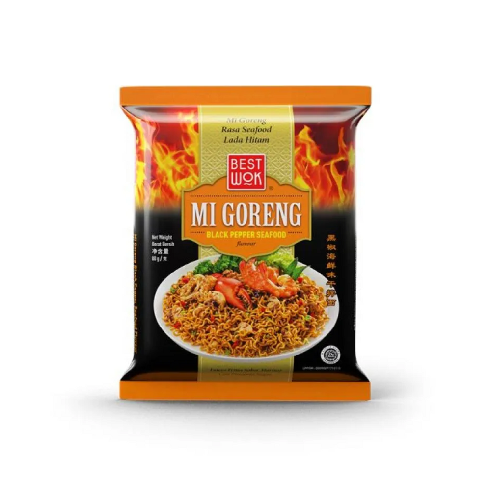 Bestwok - Mie Goreng Black Pepper Seafood 80Gr (20/Carton)